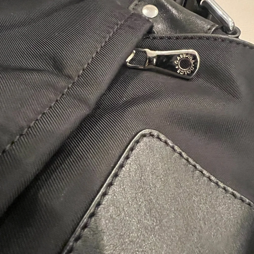 Dolce & Gabbana Black Nylon and Leather Messenger Bag